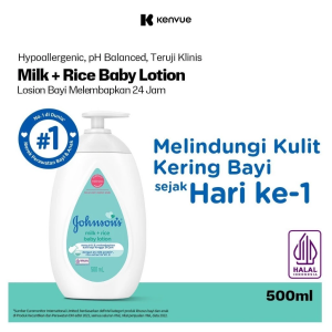 JOHNSONS Milk + Rice Baby Lotion 500ml