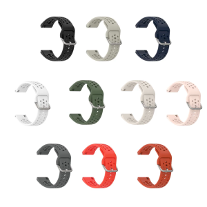 สายพื้นผิวเรียบอุปกรณ์เสริมซิลิโคนที่มีความยืดหยุ่นสายรัดนาฬิกาซิลิโคนกันกระแทกออกแบบมาให้สวมใส่สบายสำหรับ Bip6นาฬิกา