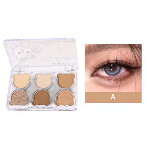 🔥C.three Little Bear Eye Shadow Plate Retro Matte Tone Eye Shadow Exquisite Pearl-lustre Eye Shadow