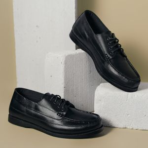 MARCO BLACK GL (KULIT ASLI) |ManNeedMe x Monday| Sepatu Pantofel Pria | Oxford Formal / Kantor Derby Shoes