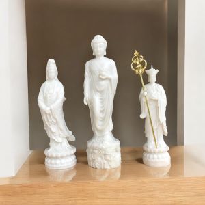 Bộ ba tam thánh dáng đứng (phật Thích Ca- Phật quan âm- phât Địa Tạng) chất liệu Đá đúc ( Nhiều màu sắc). Trang trí trên ô tô tiểu cảnh bonsai ghép lũa để bàn trà phòng khách bàn làm việc thờ cúng phong thủy…