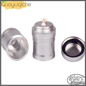 【Guoyuqiche】 Đèn cồn mini cầm tay bằng kim loại thiết bị phòng thí nghiệm sưởi ấm cắm trại cho du lịch ngoài trời không cần đi bộ đường dài bếp cồn chất lỏng sinh tồn