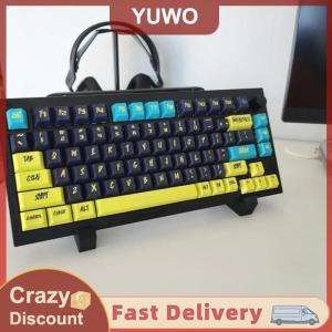 YUWO 1 Pair 3D Printing Keyboard Display Stand For Computer Mechanical Keyboard Holder Layer Rack Tray
