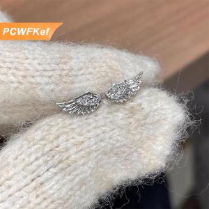 【PCWFKef】 ต่างหูแบบมีปีกนางฟ้าสุดสร้างสรรค์สำหรับคู่รักแนววินเทจต่างหูแบบพังค์สำหรับผู้หญิงของขวัญวันเกิด