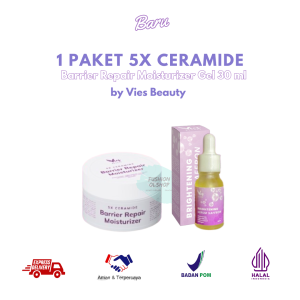 Vies Beauty Paket Multi-Pak Serum & Serum Intensif Ceramide Niacinamade Alpha Arbutin dengan Saffron & Brightening - Perawatan Kulit Normal