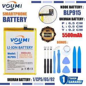 VOUMI BLP915 Baterai Battery Double IC Power high Capacity Oppo A17 CPH2477 / A17K CPH2471
