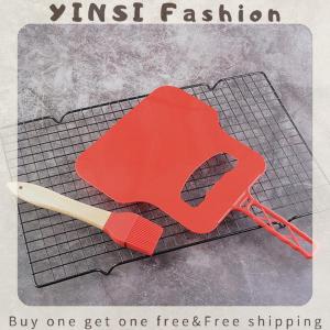 YINSI Plastic Heat Resistant Barbecue Fan Handheld Manual Grill Convenient Fan Hand Crank Blower For Outdoor Camping