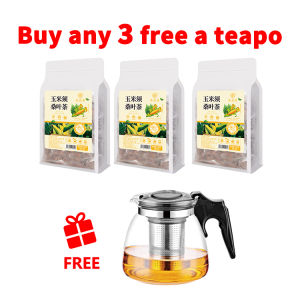 {Buy 3 Free 1 teapot} Corn Silk Mulberry Tea 250g(50Packs) Herbal Tea Healthy Tea 玉米须桑叶茶250g(50小包) 利尿消肿 降三高 降血糖 降血压 降胆固醇