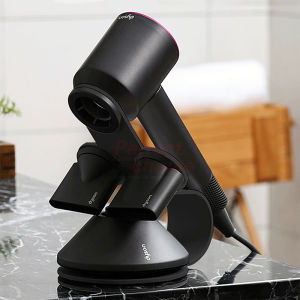 Hair Dryer Stand Rack Storage Organizer Hair Dryer Storage Rack Black / Silver