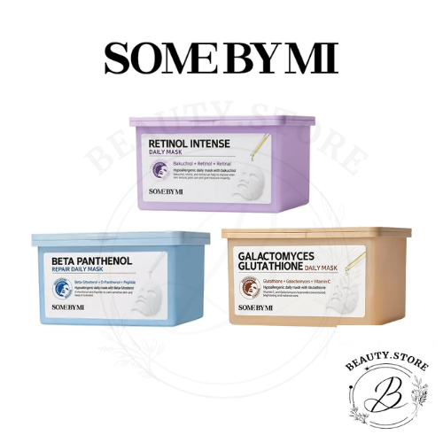 SOME BY MI Retinol Intense / Galactomyces Glutathione / Beta Panthenol Daily  Mask (30ea) 350ml (Beauty) Acne & Blemishes Care Mask Sheet Mask For Normal  Skin - Lazada