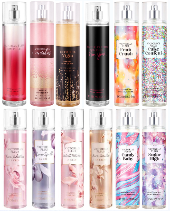 Victoria's Fleur Perfume Body Spray Sweet Shimmer Floral Fragrance Mist ...