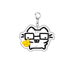 🔥Cute Cat Acrylic Keychain Cartoon Creative Bag Pendant For Student Girls Gift Key Ring Accessories Lovelylifefu👍