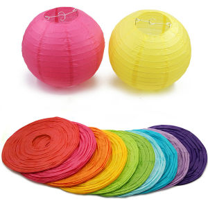 6 Inch15cm Colorful Round Chinese Paper Lanterns Birthday Party Supplies Wedding Decoration Gift Craft DIY Holiday Decoration