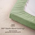 Muslin Changing Pad Cover Unisex, Solid Color Muslin Baby Changing Mats for Boys & Girls, 100% Cotton 3-Pack Breathable and Skin-Friendly Changing Table Covers, Large. 