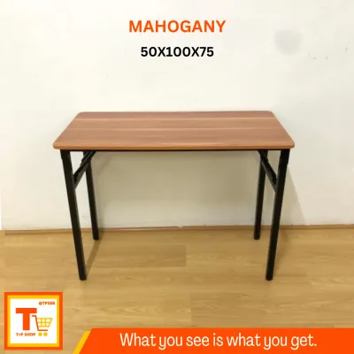 FOLDABLE TABLE - DINING TABLE / OFFICE TABLE / STUDY TABLE (MAHOGANY)
