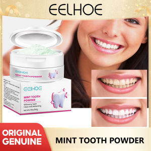 Eelhoe Tooth Powder Dirt Freshens Breath Whitens Teeth Cleans Odor Stains And Tooth Cleaning Powder Teeth Whitening Powder Coffee Tea Stain Remover Oral Hygiene Dental Care Mint Toothpaste Powder Oral Care