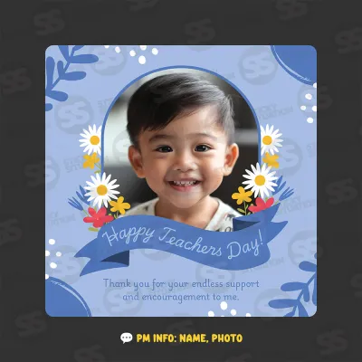 Personalized Teachers Day Stickers Custom Photo Name | Thank You Teacher Gift Labels