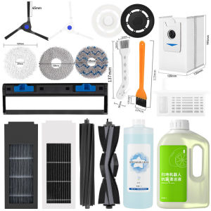 Ecovacs DEEBOT X2 X2 PRO Robot Vacuum Cleaner HEPA Filters Roller Main Brushes Mop Pads Dust Bags Side Brush Cover Accessories Replacement Parts