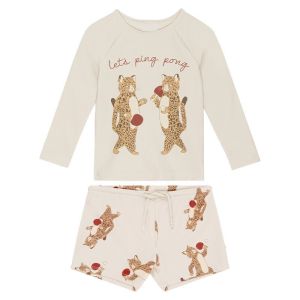 ชุดว่ายน้ำเด็ก cute cool (2 ชิ้น เสื้อ+กางเกง) กันยูวี 100% (SW277)