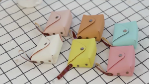 Ví chất liệu da PU túi ví đựng tiền lẻ Mini Túi bọc chìa khóa nhỏ túi lưu trữ ly hợp ví quà tặng trẻ em nữ phụ nữ