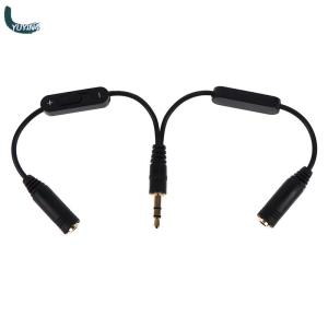 YUYIN4 Cáp chia tai nghe chữ Y 3.5mm đực thành đôi Mono 1 trong 2 ra 3.5mm