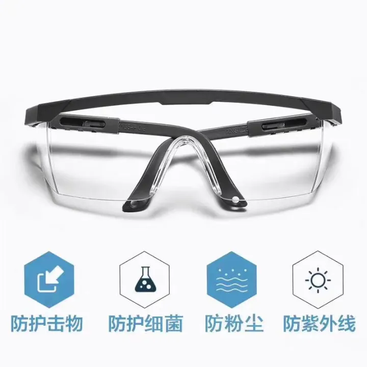 Anti-virus%20Clear%20Safety%20Glasses%20with%20Black%20frame%20PolyCarbonate%20PPE%20ANSI%20Z87%20Eyewear%20Eye%20Protection%20Glass%20Safety%20Goggles%20Hardware%20Mechanical%20Construction%20Heavy%20Duty%20-%20Image%203