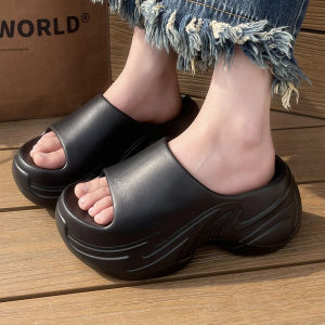 [Free Shipping] 7.0CM Extra-Thick-Soled Slippers For Women Summer Outdoor Wear Trendy Height-Increasing Design 2025 New Style Non-Slip Beach Sandals