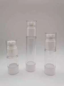 Airless Bottle Lotion Cosmetic 5/10/15/30/50ml Pump Cover Easy to Press Refillable Bottle