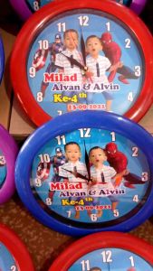 Jam Dinding Custom Bisa Pakai Nama & Foto Sendiri