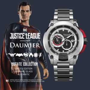 [LazChoice] [Authentic 100% Original] SUPERMAN - Luxury Automatic Daumier Mutate Superman Black Stainless Steel - Mutate Collection Watch for Men & Women/ Jam Tangan Lelaki & Perempuan