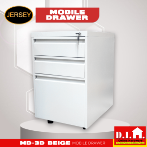 Do It Home Jersey MD-3d Beige Mobile Drawer 3 Drawer
