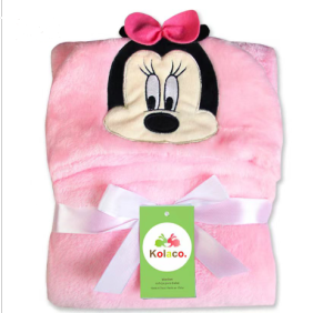 baby bath towel with hood kids newborn infant swaddle cartoon flannel blanket Keimav-official