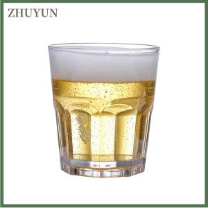 ZHUYUN Acrylic Whisky ly không thể phá vỡ trong suốt bia cốc nhựa cà phê sữa ăn sáng cốc tinh thần thủy tinh drinkware nước trái cây trà cốc
