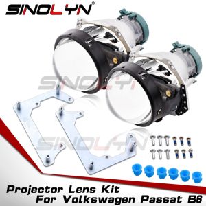 Sinolyn Bi Xenon Lenses For Volkswagen Passat B6 Headlight Hella 3R G5 D2S D1S D3S D4S 3.0 Inch Projector Lens Car Accessories