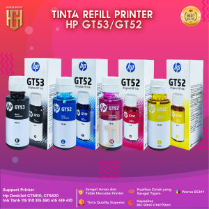 Tinta Hp GT53 90ml Hitam GT52 70ml Warna Refill Untuk Printer 315 319 415 419 GT5810 GT5820