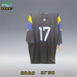 Los Angele Rams ทีมแรม 8 จำนวน 9 จำนวน 12 จำนวน nfl โรงงานปักเสื้อรักบี้แบบแบตช์