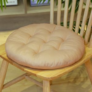 40cm Office Chair Cushion Thicken Round Linen Seat Cushions For Back Pain Home Decor Decorative Outdoor Garden Cushions