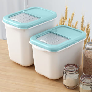 Mainland Tempat Beras Kotak Penyimpanan Kacang Tepung Makanan Rice Box Storage Bisa Didorong dengan Roda 5kg 75kg & 10kg HSB148 - A