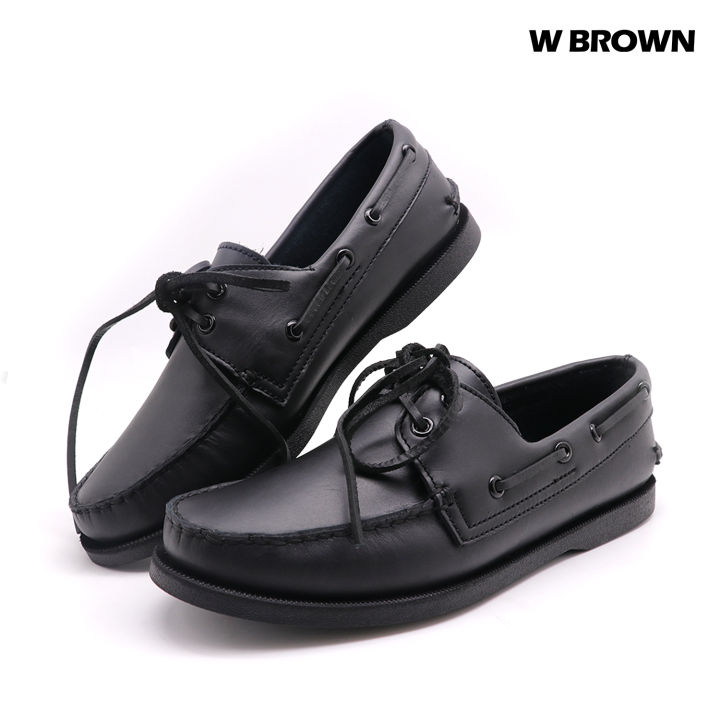 W BROWN Mens Casual Loafer Shoes Black(WST717BL) Lazada