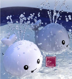 Mainan Mandi Anak Bayi & Balita: Kolam Renang Induction Whale GRATIS BATERAI