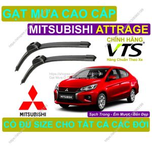 Gạt Mưa Lưỡi Silicon Kính Lái Mitsubishi Attrage Cặp Gạt M.ưa Kính Lái Mitsubishi Attrage Có Đủ S.ize Cho Attrage