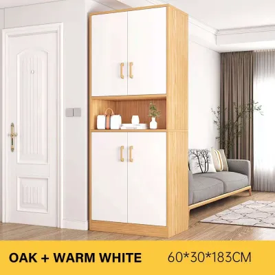 Shoe Storage Sliding Door Shoe Cabinet Large Capacity Hall Storage Cabinet Shoe Rack Cabinets 183cm