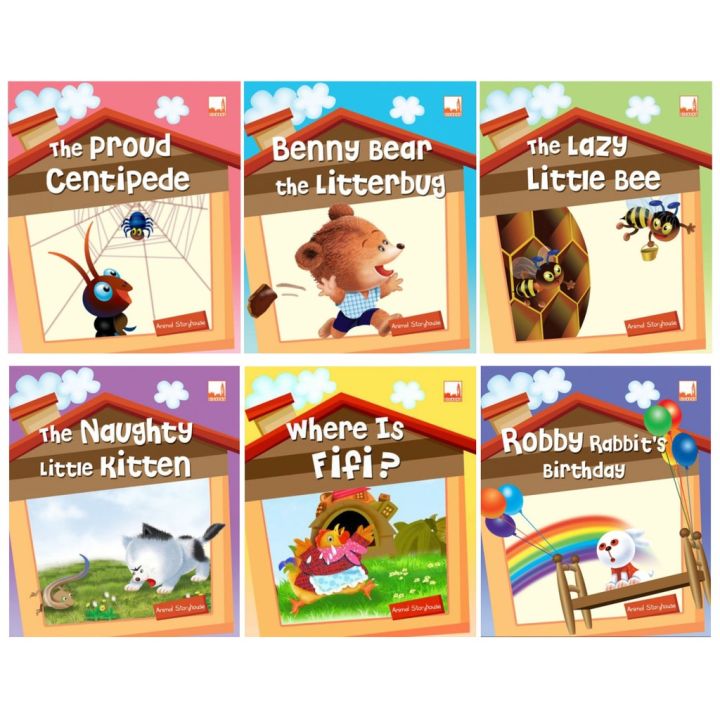 英文绘本 英文图书 儿童 ANIMAL STORYHOUSE CENTIPEDE BEAR BEE KITTEN RABBIT 蜈蚣 熊 蜜蜂 ...