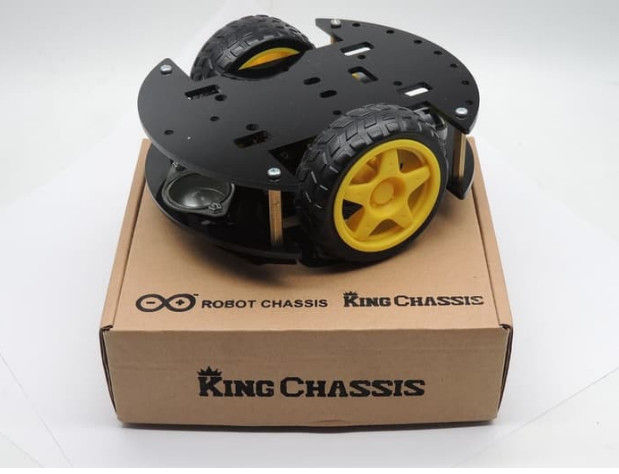 KIT Arduino 2WD Round Smart Car frame body robot chasis KING CHASSIS ...