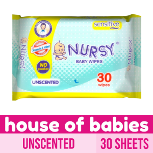 Nursy Baby Wipes Unscented 30 Sheets