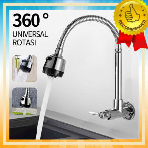 Kran Keran angsa flexible leher angsa stainless premium quality / Kran Flexible Tembok 360 Derajat Putar 2 model Pancuran air Ukuran drat 1/2 inch