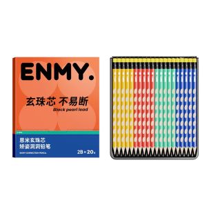 20pcs HB/2B Colorful Fine Pencil Point with Soft Eraser Student Drawing Pencil School Supplies