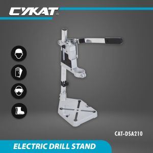 CYKAT Drill Stand Stan Bor Tangan Penyanggah Dudukan Mesin Bor 10mm Dudukan Penyangga Braket Drill Stand Mesin Bor Stand Drill Konverter Drill Stand Stan Bor Tangan Dudukan Mesin Bor 10mm - Alat Adaptor Pengubah Mesin Bor Biasa Menjadi Mesin Bor Duduk