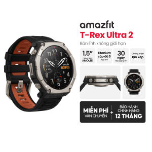 Đồng hồ thông minh Amazfit T-Rex Ultra 2 - Hàng chính hãng - Bảo hành 12 tháng