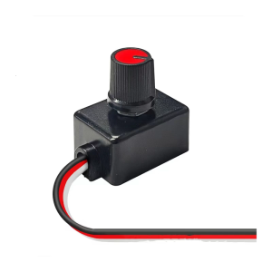 Knob Type Dimmer Switches 12-24V Low Voltage Light Strips Dimmer for LED Dimming Power Supply Easy Installation